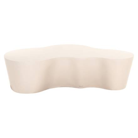 Couchtisch beige, Garten-Couchtisch weiß-beige, Breite 150 cm