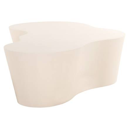 Couchtisch beige, Garten-Couchtisch weiß-beige, Breite 150 cm