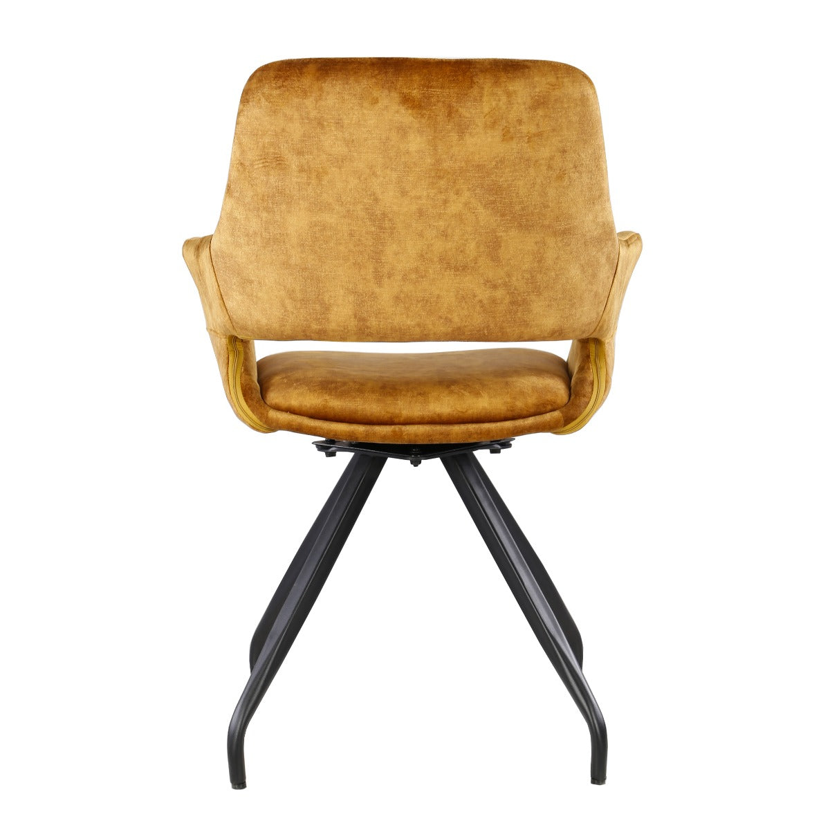 Stuhl gelb drehbar, Stuhl mit Armlehne gelb