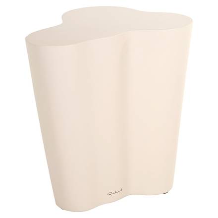 Beistelltisch beige, Garten-Beistelltisch weiß-beige, Höhe 46 cm