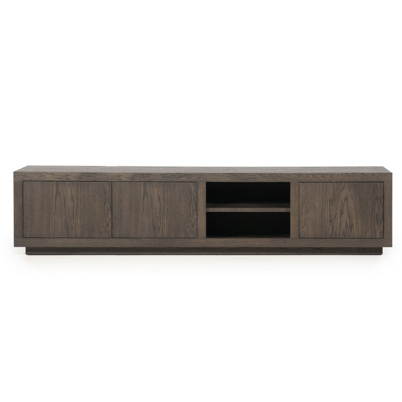 Fernsehschrank braun Eiche furniert, TV Schrank braun Eiche furniert, Lowboard braun Eiche furniert, Breite 200 cm