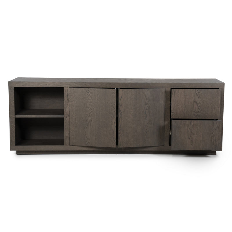 Sideboard braun Eiche furniert, Anrichte braun Eiche furniert, Breite 200 cm