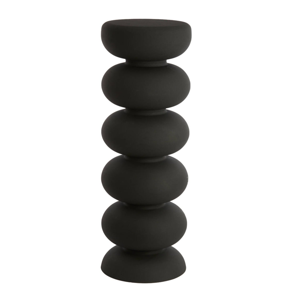 Säule rund schwarz, Dekosäule Metall schwarz, Höhe 100 cm