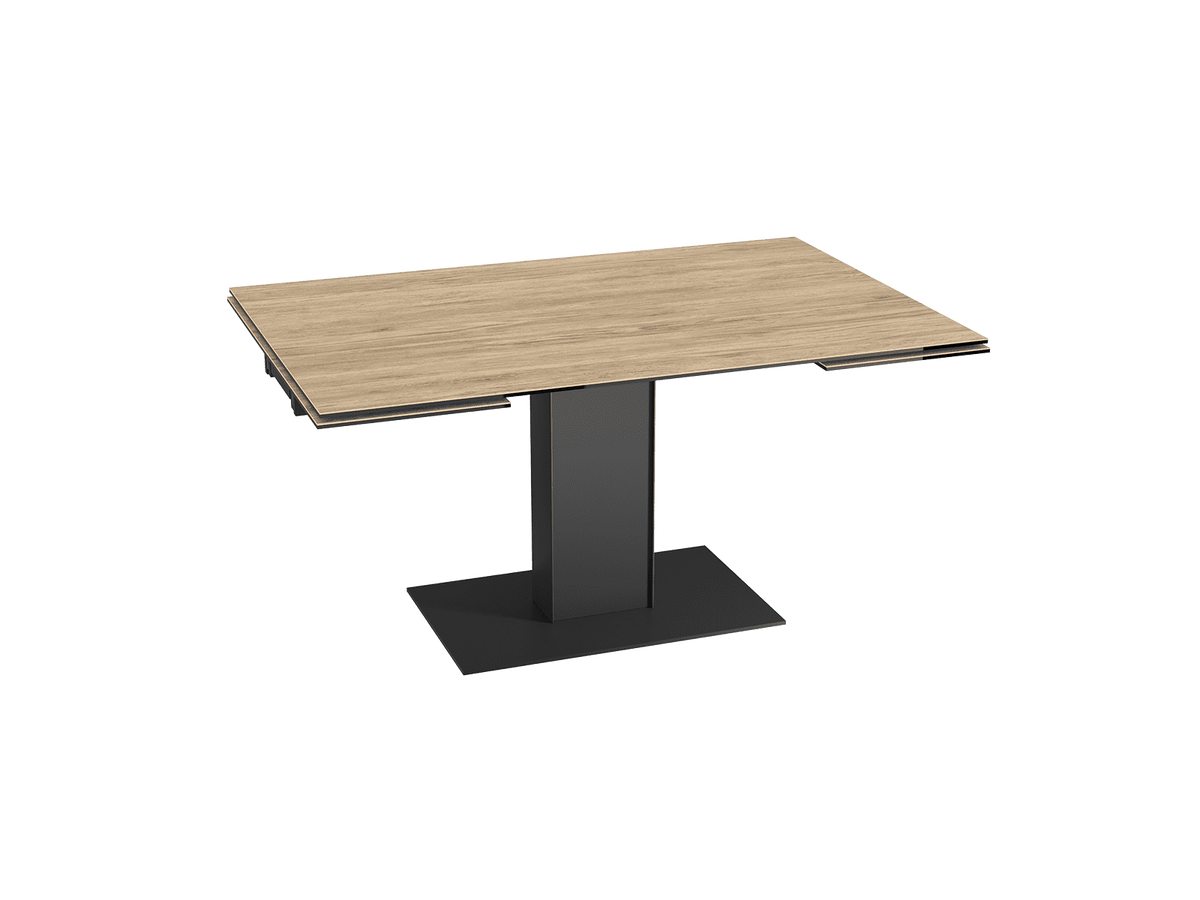 Esstisch Keramik Eiche-Optik Keramik-Tischplatte, Tisch Keramikplatte, Esstisch ausziehbar, Länge 150-230 cm