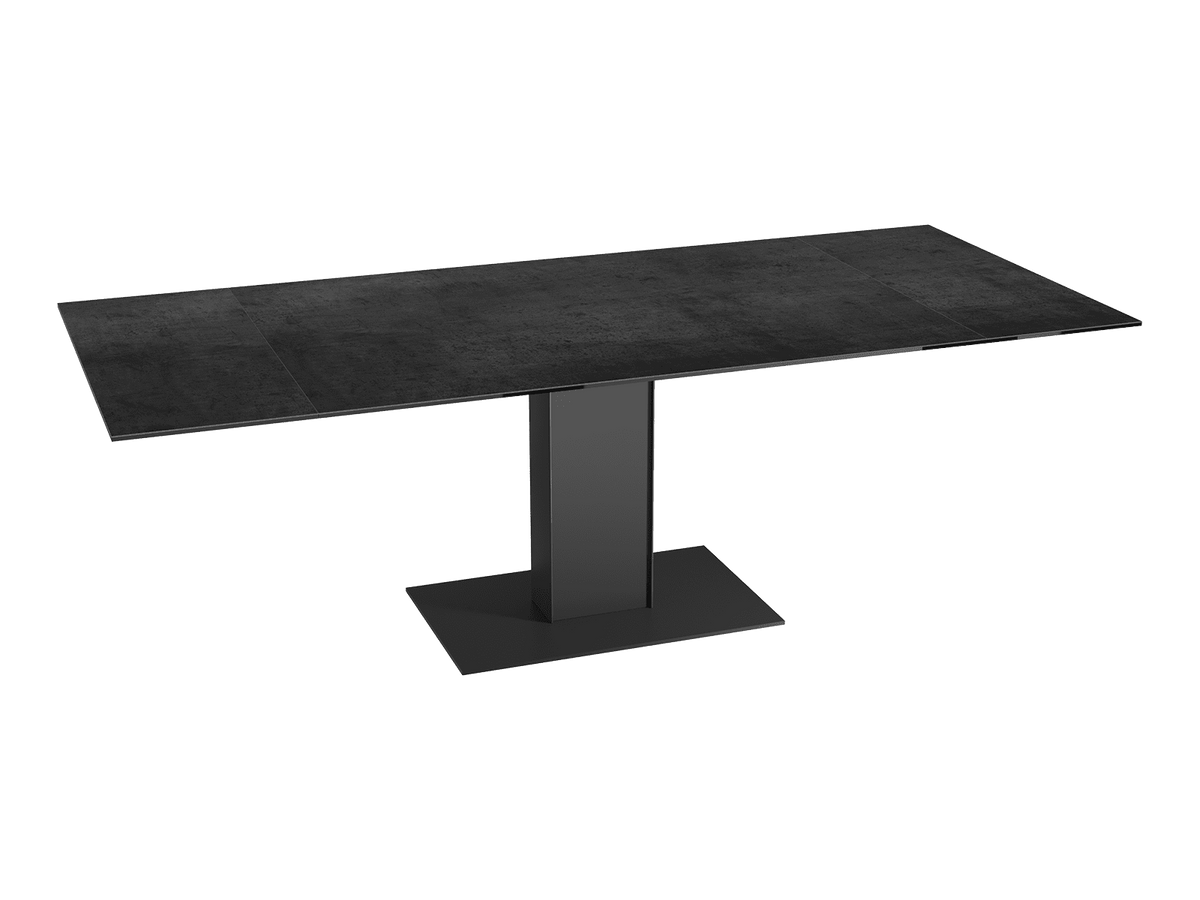 Ausziehtisch anthrazit, Esstisch anthrazit Keramikplatte, Esstisch Keramik ausziehbar, Länge 150-230 cm
