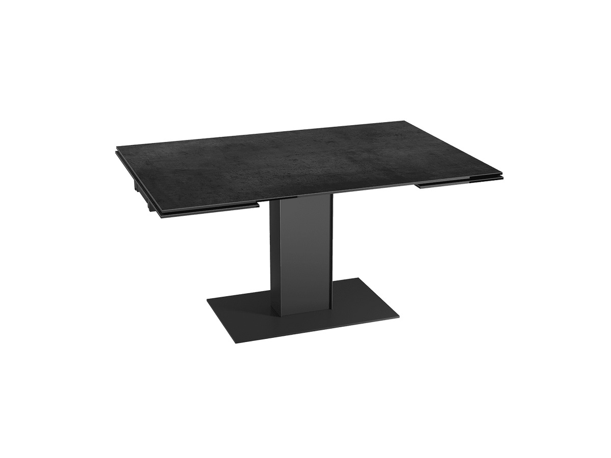 Ausziehtisch anthrazit, Esstisch anthrazit Keramikplatte, Esstisch Keramik ausziehbar, Länge 150-230 cm