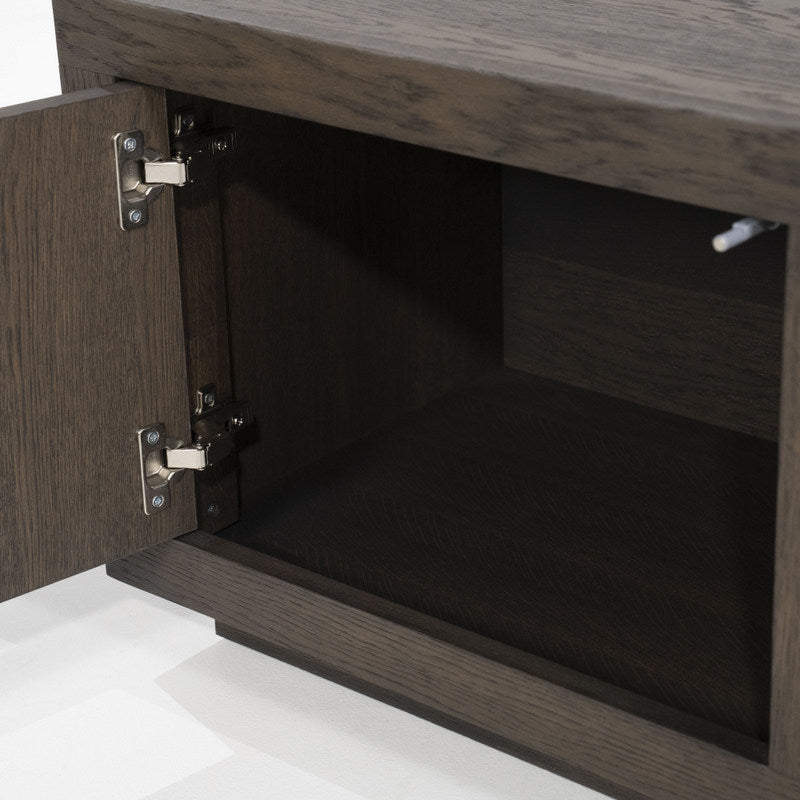 Fernsehschrank braun Eiche furniert, TV Schrank braun Eiche furniert, Lowboard braun Eiche furniert, Breite 200 cm