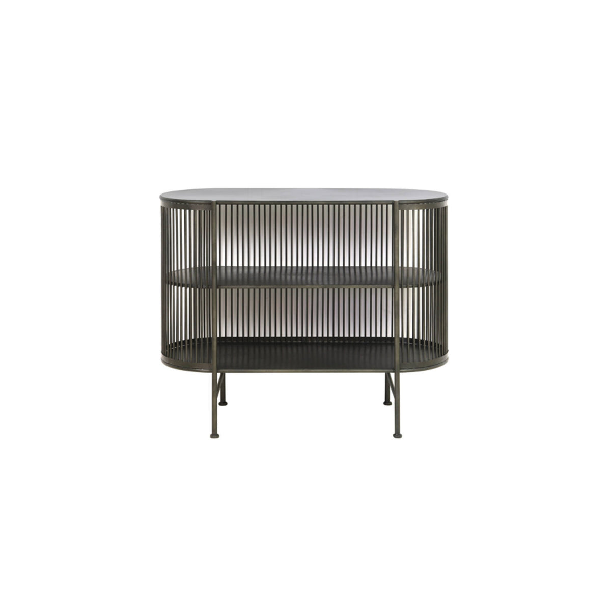 Regal schwarz Metall, Konsole Industriedesign Metall, Metall Regal, Breite 100 cm