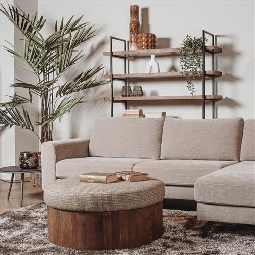 Shelf Teak Metal Frame, Bookshelf Metal Frame Solid Wood, Width 100 cm