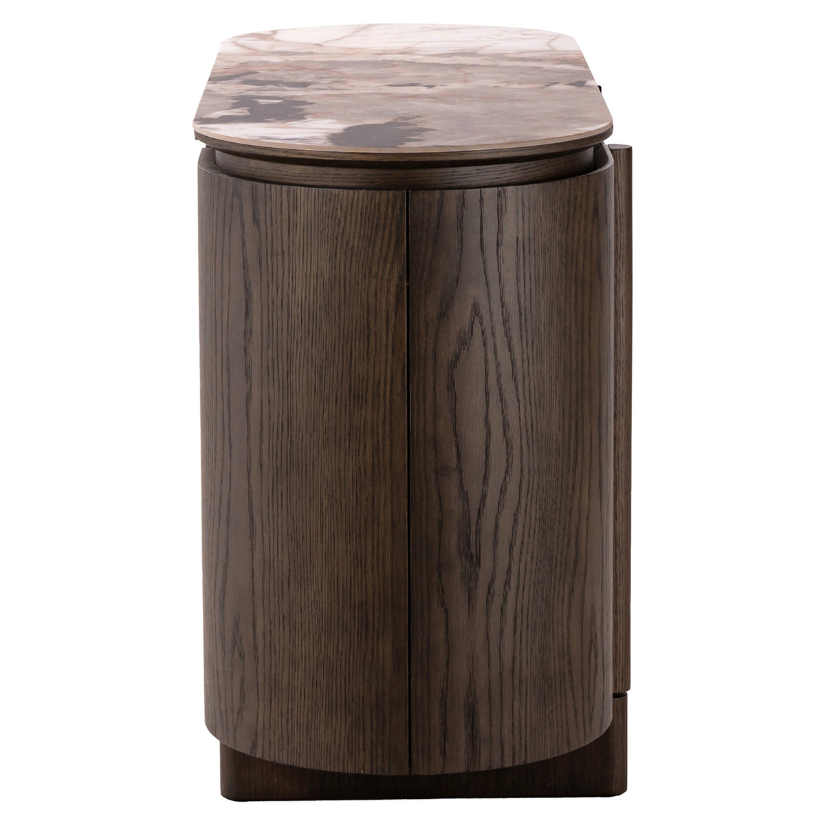 Sideboard brown mirrored glass, Sideboard brown mirror, Width 80 cm