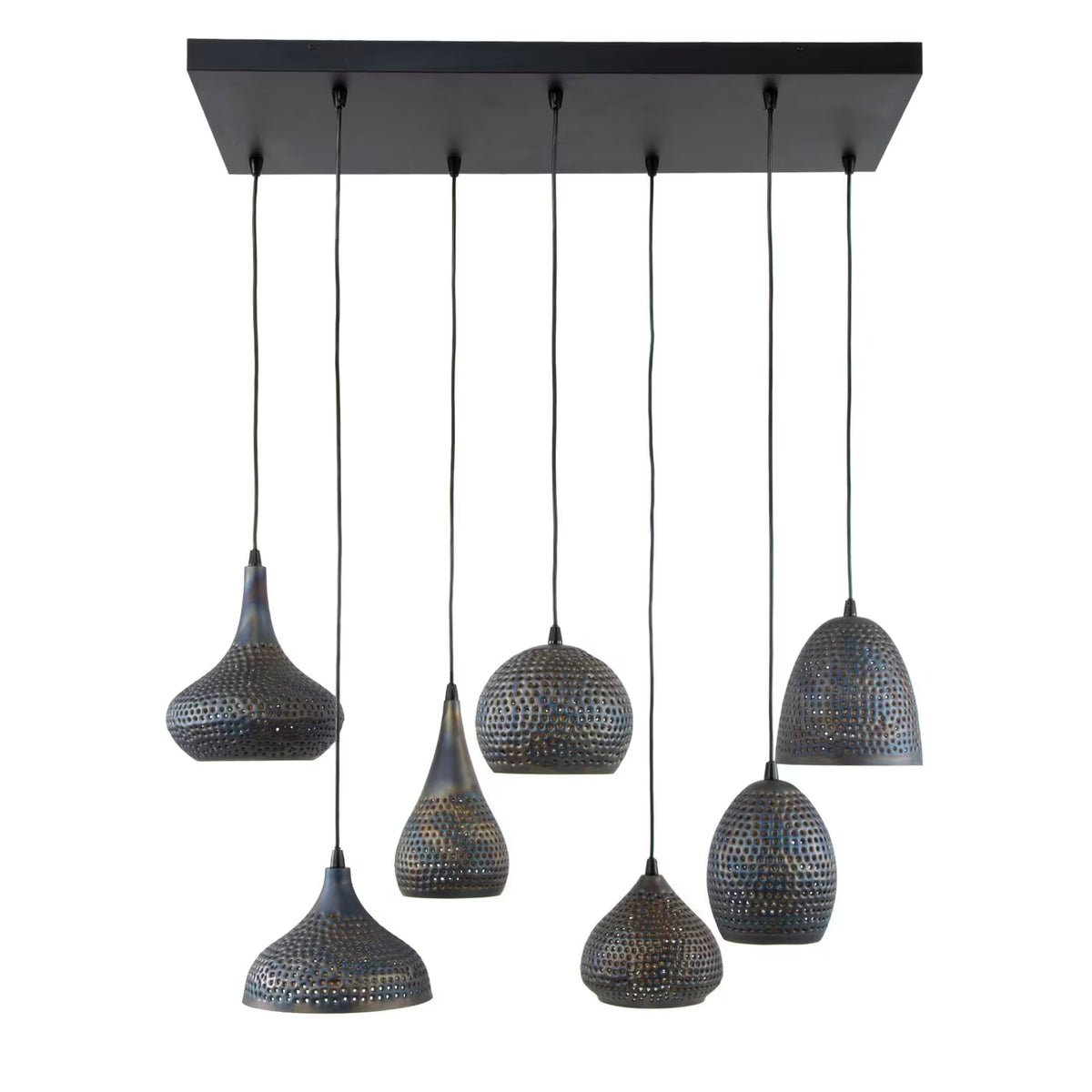 Pendelleuchte Metall Industriedesign, Hängelampe Metall, Breite 90 cm