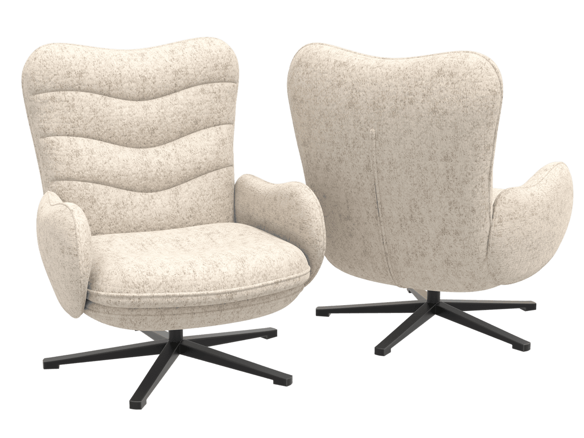 Sessel beige, Sessel drehbar creme-beige
