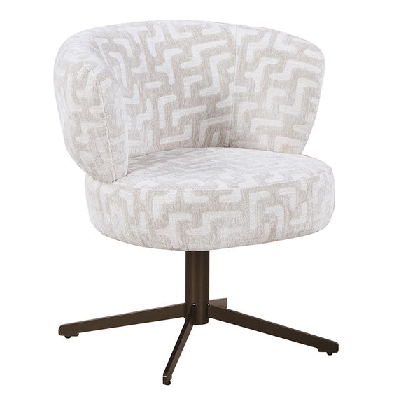 Stuhl beige drehbar, gepolsterter Esszimmerstuhl beige