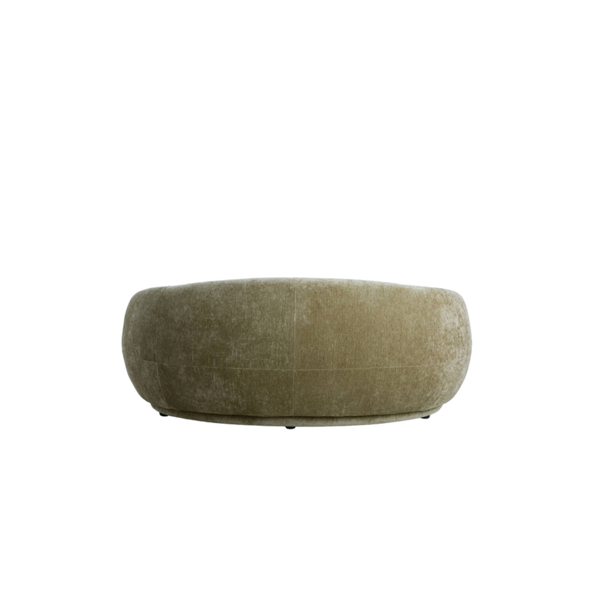 Sofa halbrund grün, 2 Sitzer halbrundes Sofa grün, Länge 191 cm