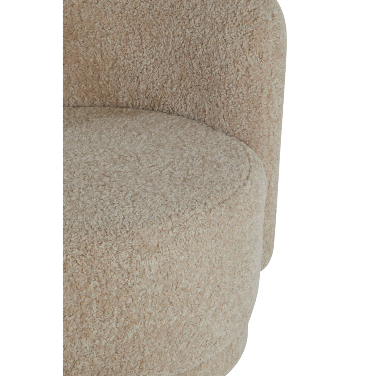 Sofa halbrund beige, 2 Sitzer halbrundes Sofa beige, Länge 175 cm