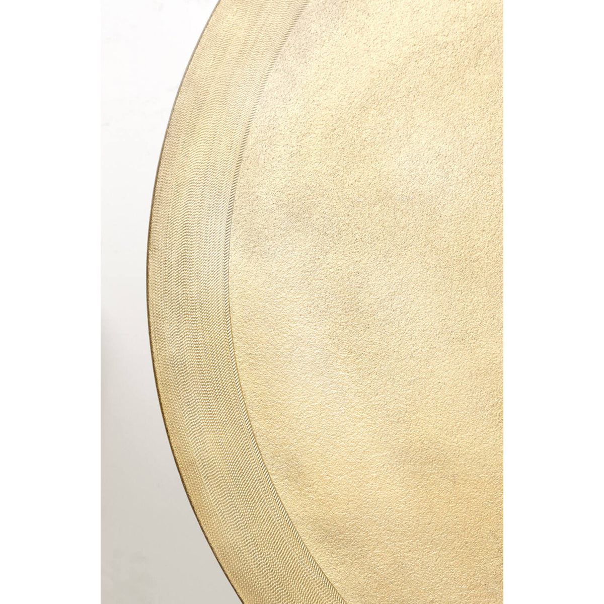 Couchtisch Gold rund , 2er Set Couchtisch Gold matt, Durchmesser 65-75 cm