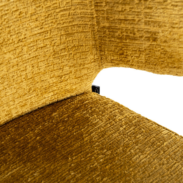 Barstuhl Gelb, Barstuhl schwarze Stuhlbeine, Sitzhöhe 76 cm