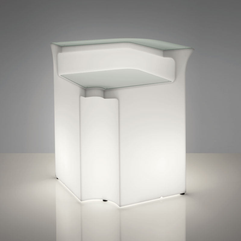 Bar BL, Eck-- Element für die Bar-BL, outdoor Bartresen mit Beleuchtung, Bar outdoor, Breite 85 cm