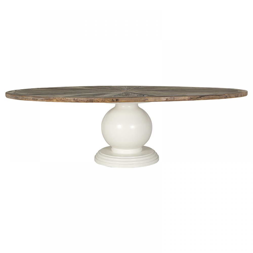 Ovaler Esstisch Massivholz Tischplatte, Tisch oval im ...