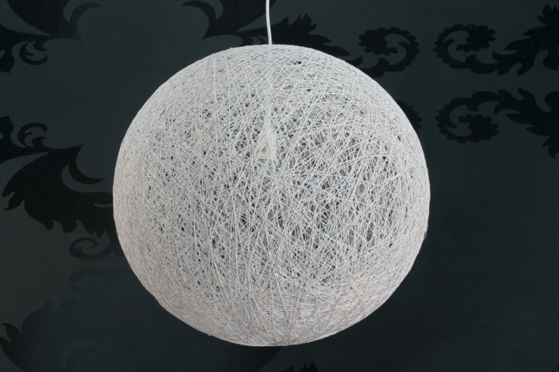 Moderne Pendelleuchte, Farbe weiß, Durchmesser 45 cm