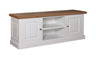 TV Schrank weiß, Fernsehschrank weiß Landhausstil, Fernsehkommode weiß, Breite 160 cm