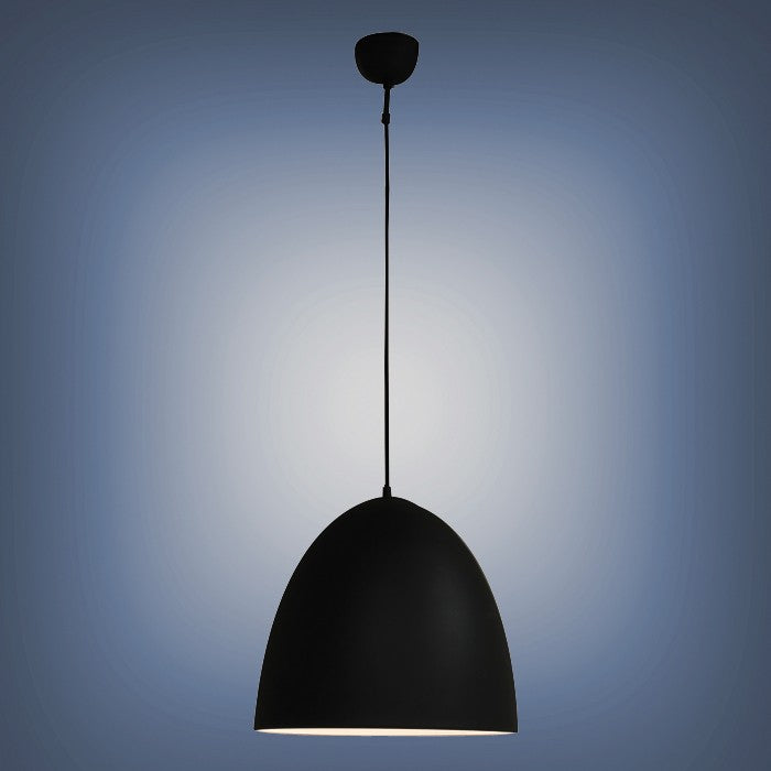 Moderne Pendelleuchte, Farbe schwarz, 40 cm Durchmesser