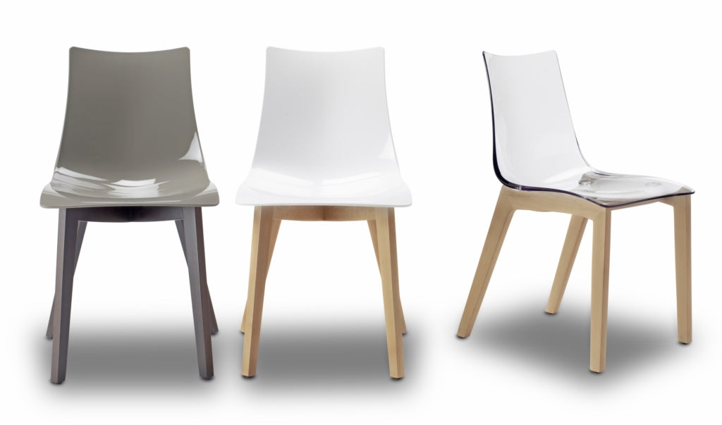 Stuhl grau, Stuhl mit Holzstuhlbeinen, Design Stuhl Holz Natural