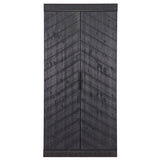 Kinderzimmerschrank anthrazit-schwarz, Schrank schwarz Massivholz, Kleiderschrank anthrazit Massivholz, Breite 94 cm