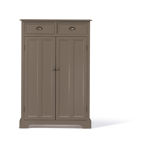 Schrank taupe, Highboard taupe Landhaus