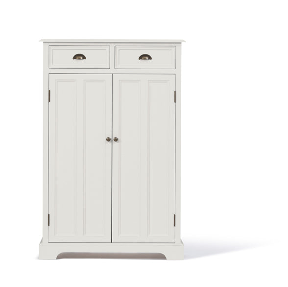 Schrank weiß, Kommode weiß, Highboard weiß Landhausstil, Höhe 135 cm