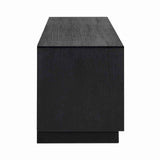 TV Schrank schwarz drei Schubladen, Fernseheschrank schwarz, Breite 185 cm