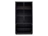 Buffetschrank Eiche, Schrank/Regal, Eichenholz/ Schwarz, Breite 120 cm