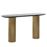 Konsole Gold  Marmorstein,  Konsolentisch Gold-schwarz,  Breite 130 cm