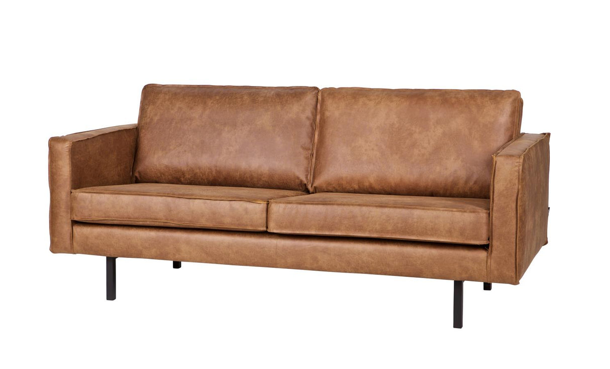 Ledersofa 2-Sitzer, Sofa Echtleder cognac