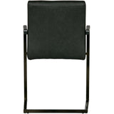 Freischwinger schwarz, Stuhl schwarz mit Armlehne