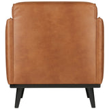 Sessel cognac PU-Stoff, Sessel modern cognac