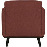 Sessel bordeaux Bouclé, Sessel modern Bouclé