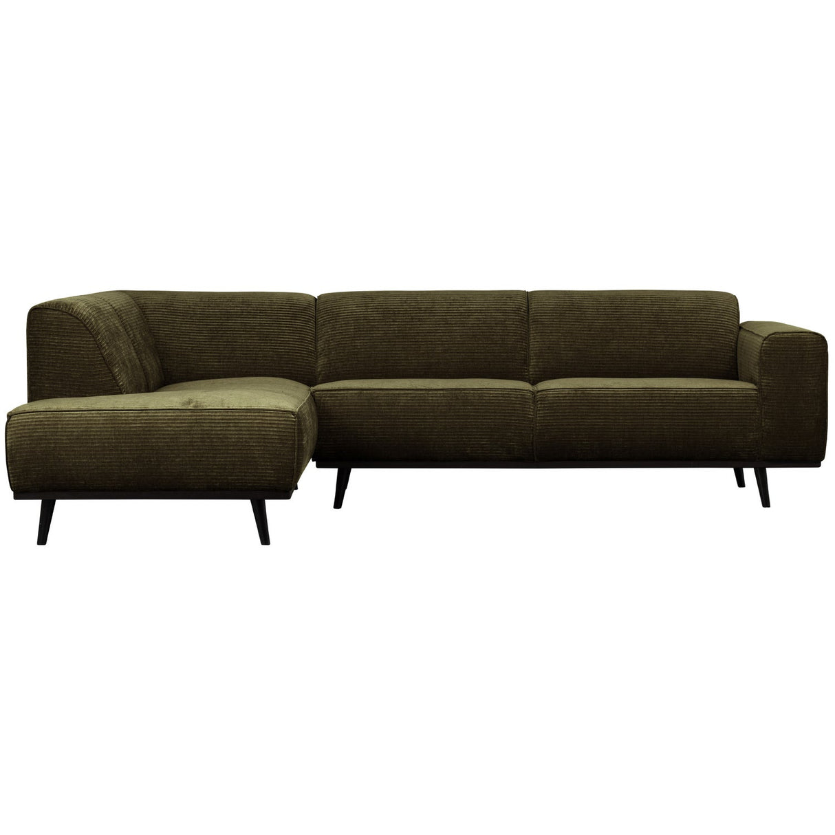 Ecksofa grün, Sofa grün Ottomane links, Eckcouch grün, Breite 274 cm