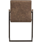 Freischwinger taupe, Stuhl taupe mit Armlehne