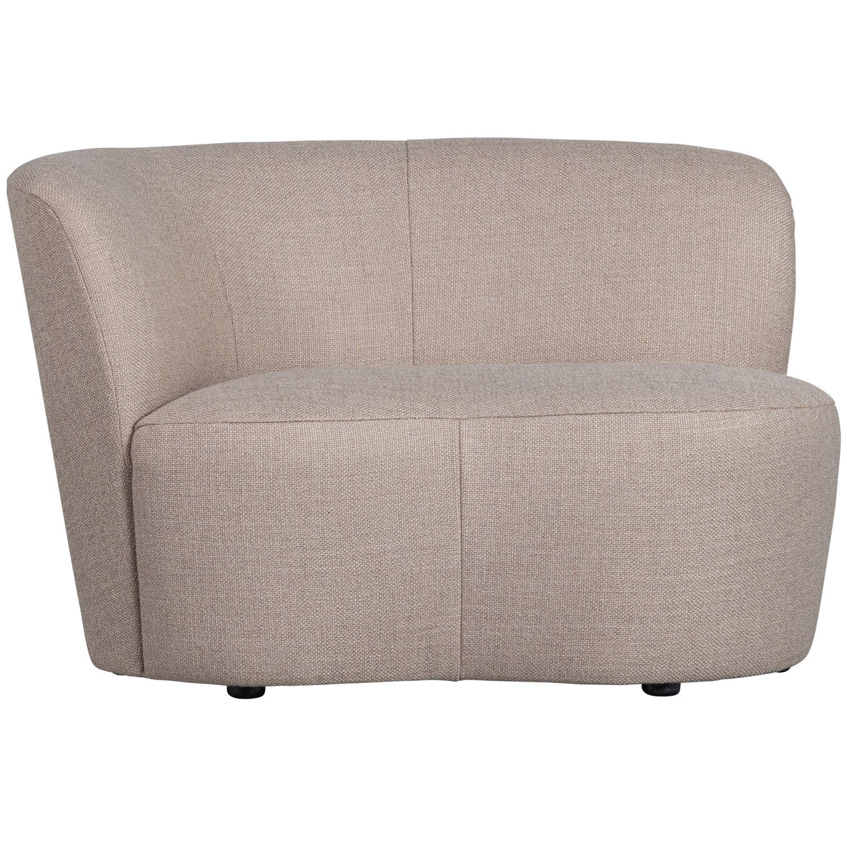 Sofa Farbe Sand, 2 Sitzer Sofa Seitenlehne links, Breite 112 cm