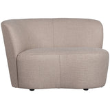 Sofa Farbe Sand, 2 Sitzer Sofa Seitenlehne links, Breite 112 cm