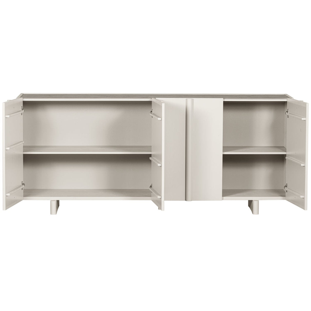 Sideboard Holz, Sideboard grau-weiß, Breite 200 cm