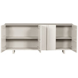 Sideboard Holz, Sideboard grau-weiß, Breite 200 cm