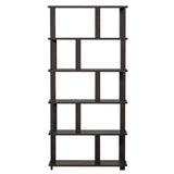 Bücherregal braun Holz, Regal braun Holz, Breite 90 cm