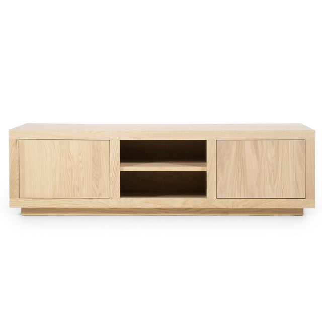 TV Schrank modern Farbe Naturholz, Schrank  Naturholz mit zwei Türen, Fernsehschrank Naturholz, Breite 160 cm