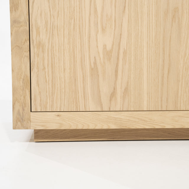 Schrank modern Farbe Naturholz, Schrank  Naturholz mit drei Türen und zwei Schubladen, Wohnzimmerschrank Naturholz, Breite 150 cm