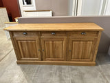Sideboard Eiche-Natur, Anrichte Eiche, Breite 188 cm