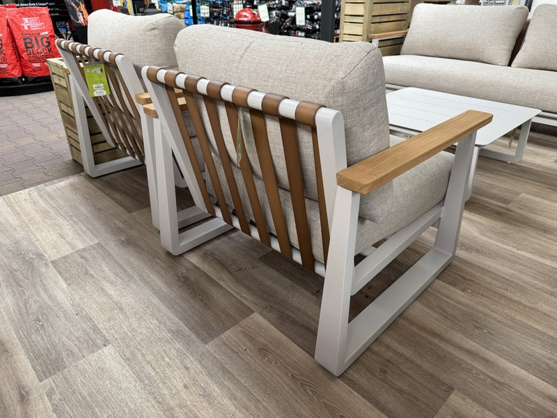 Gartenlounge-Set 4 teilig , Gartenecksofa mit 2 Sessel, 1 Couchtisch