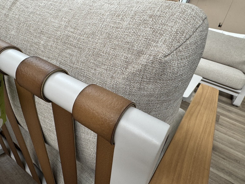 Gartenlounge-Set 4 teilig , Gartenecksofa mit 2 Sessel, 1 Couchtisch