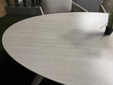 Gartentisch oval creme, Esstisch creme, Lounge-Gartentisch creme, Höhe 69 cm